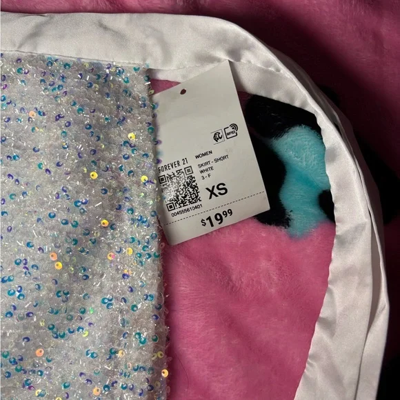 Forever 21 White Sequin Wrap Skirt - Picture 4 of 14